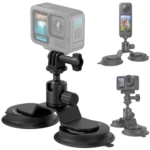 2 Adattatori Per Treppiede Per Action Cam – Compatibili Con GoPro, Insta360, Sony – Filettatura 1/4”