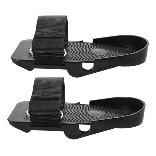 Image of 1pair Exercise Rowing Machine Pedals Replacement Parts Adjustable Indoor Rower Flat Anti-Skid Foot Pedals for Home Gym Fitness Equipment