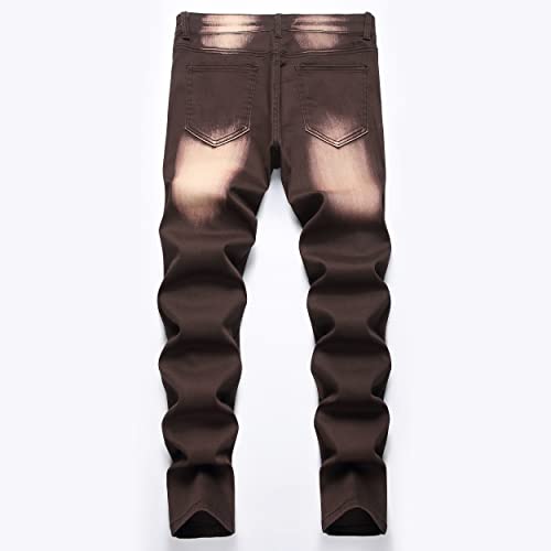 Boy's Stylish Biker Skinny Fit Ripped Destroyed Distressed Moto Stretch Fashion Denim Jeans Pants2