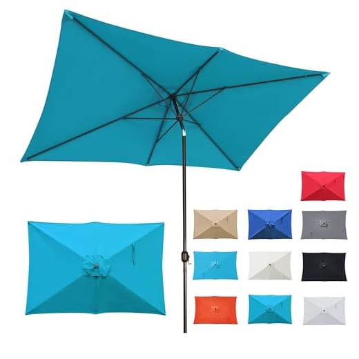 Blissun 10' Rectangular Patio Umbrella
