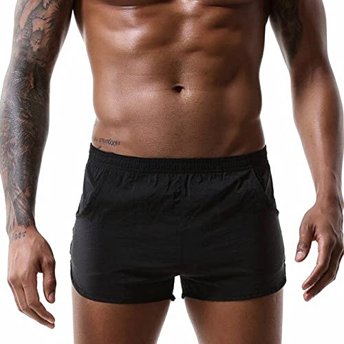 Loose Men's Boxer Shorts Pajamas Underwear Nightwear Panties Sexy Underpants Trunks Sleep Bottoms Cueca Homme Pocket Sleepwear Cover