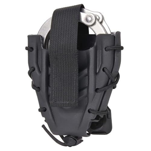 Handcuff Holster, Open Top Handcuffs Case, Law Enforcement Cuff Pouch, Law Enforcement Cuff Holder. Fit S&W Handcuff/Hinged Handcuffs/Other Cuffs (1 Pcs)