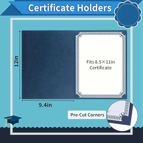 Porte-certificats et couvertures de certificat 8,5 x 11 pouces - 7