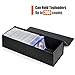 tutata Trading Card Storage Box, Baseball Card Storage Box Holds 900+ Sport Cards or 200 Top Loaders, Fits Football, Basketball, Hockey, Gaming & Trading Cards, Black, 13x4x3 inches