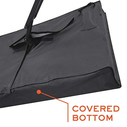 Outdoor TV Cover 86-90 inch - WITH FRONT FLAP - Weatherproof, Waterproof protection, Soft Interior, With Bottom cover - Black by Bozzcovers - Image 3