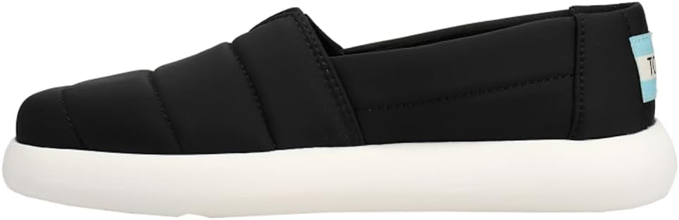 TOMS Womens Alpargata Mallow Slip On Sneakers Shoes Casual - Black - Size 7.5 B