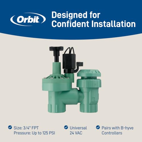 1-Pack Orbit 57623 3/4" FPT 100 Series Anti-Siphon Automatic Sprinkler Valve with Flow Control - image 9
