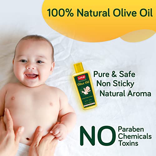 LuvLap Naturals Baby Body Massage Olive Oil, Spainsh Premium Olive Oil, Enhances Bone & Muscle strength (100 ml) - Image 3