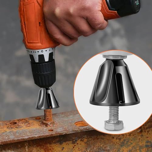 2pcs Tungsten Steel Deburring External Chamfer Tool, Deburring External Drill Burr Removal Bit Repairs