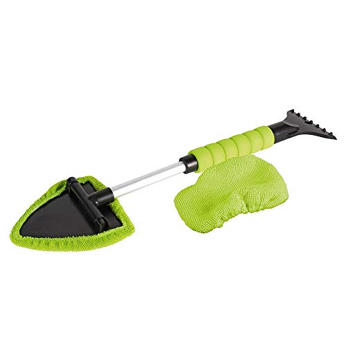 Nettoyant pour vitres et grattoir 2en1 contre le givre et les traces