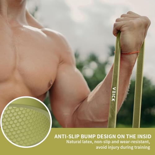 Image of VEICK Pull Up Resistance Bands Set, Heavy Stretch Workout Bands, Fitness Assistance Bands for Men Women, Portable Exercise Equipment for Home Gym Office Travel
