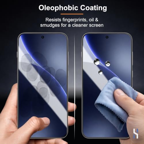Image of Tempered Glass for Oppo Find X9 - Military Grade 9H Screen Guard, Anti-Scratch, Shatterproof, Edge to Edge Full Coverage - Black Border