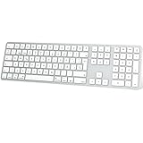 Raccourcis Multimédias : Clavier AZERTY français comprenant 12 raccourcis multimédias Mac OS, élégant et suffisamment grand. Le clavier complet avec pavé numérique permet de gagner du temps et d'augmenter la productivité au bureau