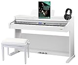 HA-88-S500 Tastatur mit 88 Tasten mit Hammermechanik und Anschlagdynamik, integrierte Tastaturabdeckung, 3 Pedale (Sustain, Sostenuto, Soft), max. Polyphonie: 128 Stimmen