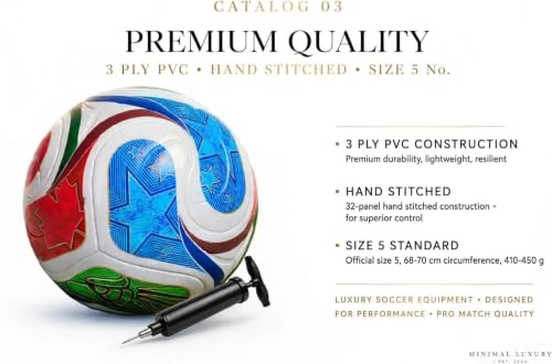 Image of Football Size no. 5 | Suitable for Kids & Adults | for Outdoors Professional use | High Performance, Light Weight, Well Stiched | with Pump & Needle.