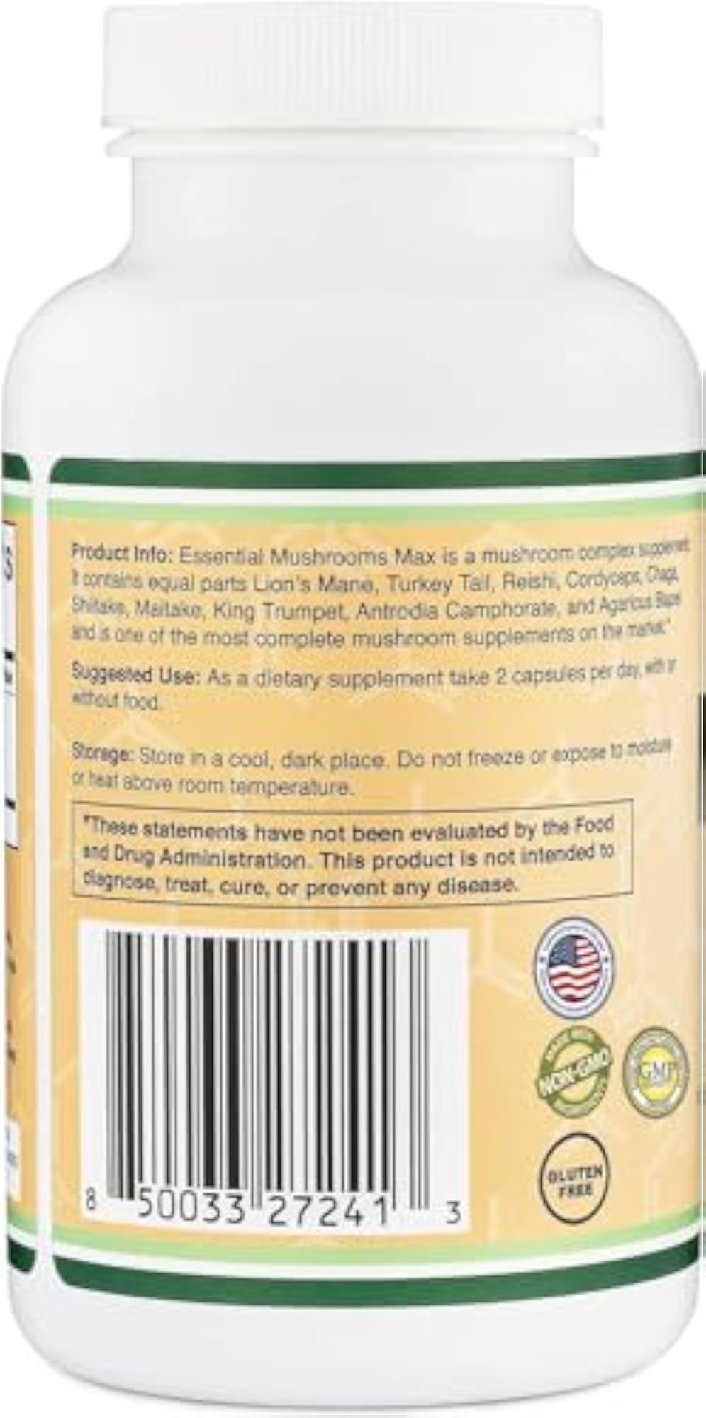 Mushroom Blend Supplement, 1,000mg, 10 Varieties