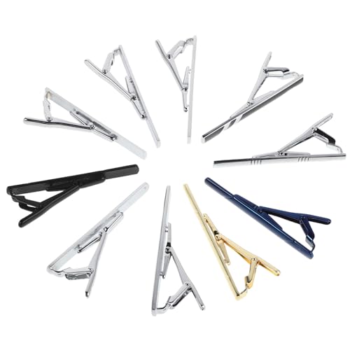 Clips de corbata de cobre resistentes HOMSFOU con caja elegante