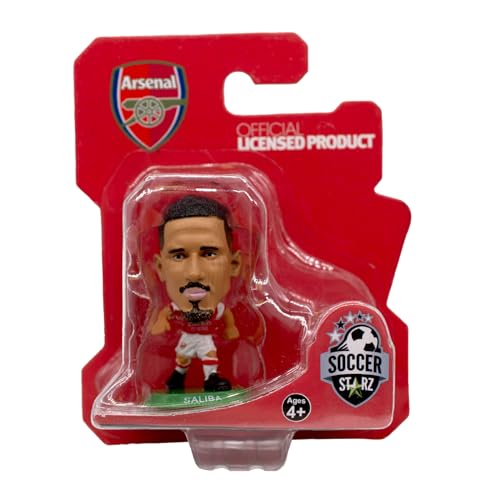 SoccerStarz - Arsenal William Saliba - Home Kit (Classic Kit), Mehrfarbig - Image 3