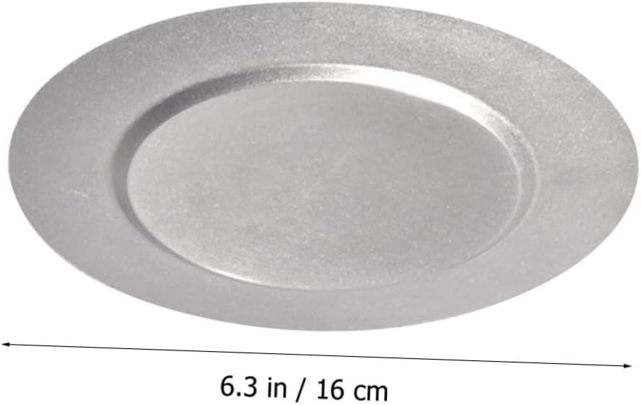 Zerodeko Stainless Steel Plate Set Retro Food Serving Plate Unbreakable Outdoor Camping Tableware Dishwasher Safe for Western Cuisine and Picnics
