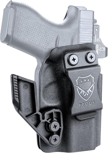 PROUS IWB Kydex Holster with Claw Attachment and Optic Cut Compatible wih G43/ 43X - Not Fit G43X