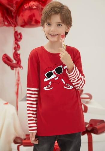 Image of BesserBay Valentines Day Unisex Kids Long Sleeve Top 2-14 Years