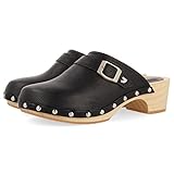 Suela de madera natural Gioseppo SIMOES, Sandalia Mujer, Negro, 39 EU