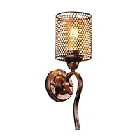 Applique Da Parete Girevole E27 - Lampada Industriale Vintage In Metallo, Bianco - Foto 3