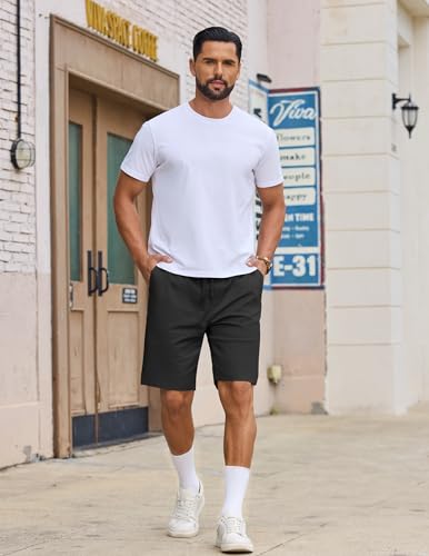COOFANDY Elastic Waist Shorts