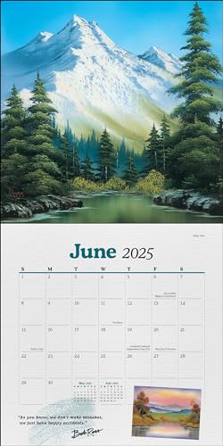Bob Ross 2025 Wall Calendar