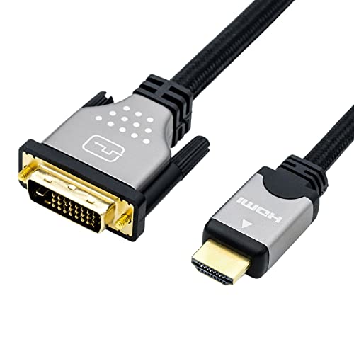 Roline Monitor Cable | DVI (24+1) - HDMI | Dual Link | m/| Black/Silver | 1.0 m