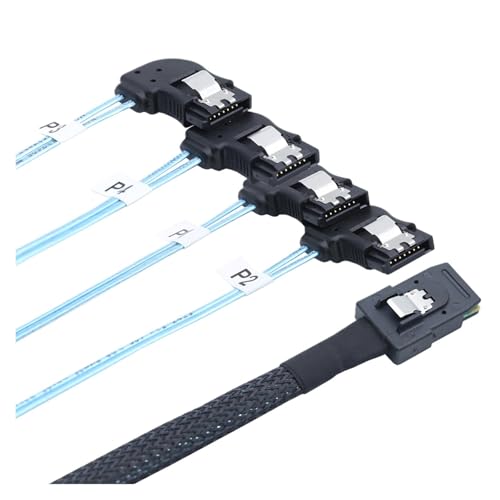 Cable interno Mini SAS SFF-8087 a 4 SATA 0.5 m miniatura 2