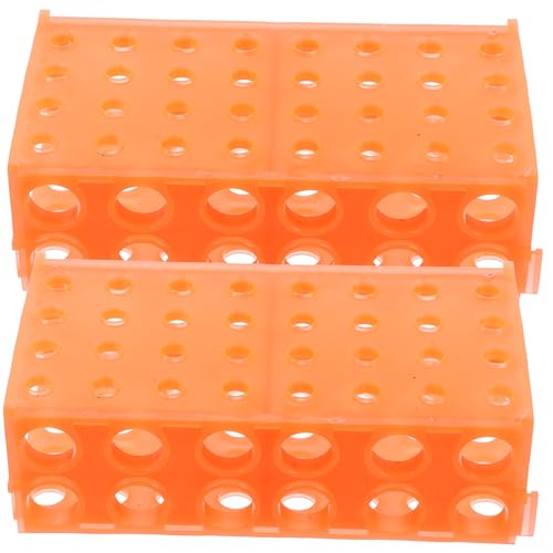 VILLFUL 2pcs Rack Cable Rods Holder Chemistry Test Tube Holder Tube Storage Rack Test Holder Racks Centrifuge Rack Centrifuge Bracket Lab Rack Plastic