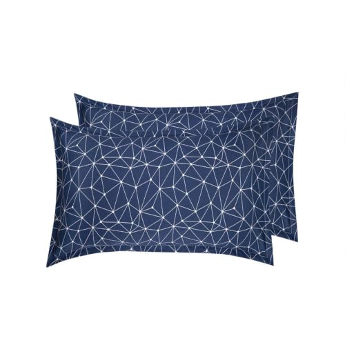Image of Wakefit 100% Cotton Pillow Cover Set of 2 | 200 TC Soft & Breathable Pillow Cases | Standard Size 18 x 27 Inch | Skin Friendly, Durable & Gentle Machine Washable | Nicole