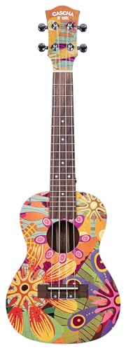 Concert Ukulele Art Series Flowers - Les Beatles, Paul McCartney, John Lennon, RIngo Starr, George Harrison Concert Ukulele Art Series Flowers – Image 3