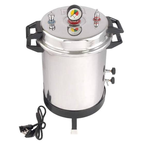 Image of autoclave Almunium Mirror Finish 29 L Electric Pressure Cooker Type (12x16inch) Sterilization Autoclave