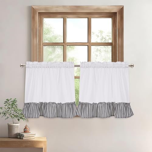 Amazon.com: Kitchen Curtains for Small Window, Boho Farmhouse Short ...