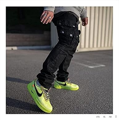 mnml waxed denim cargo pants