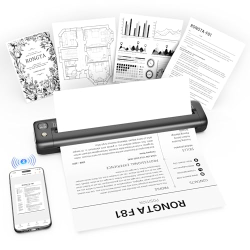 Rongta Portable Printers Wireless for Travel, Bluetooth...