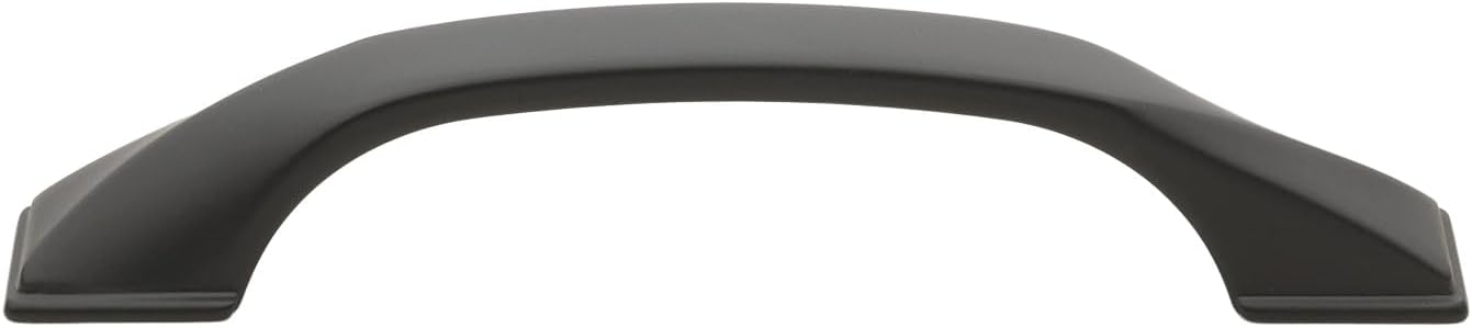 GlideRite 3-3/4 in. (96mm) Center to Center Twisted Bar Pull, Matte Black - 4841-128 (10 Pack)