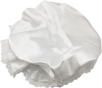 VIGUEUR Colonial Mob Cap, White Night Bonnet, Costume Nightcap Maid Hat for Women