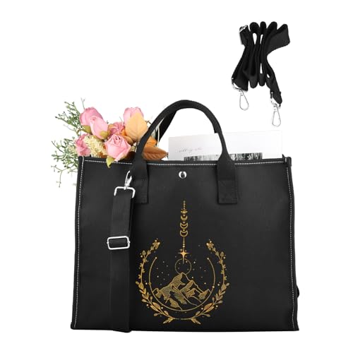 CMNIM Fantasy Book Merchandise Book Lover Purse Strap Crossbody Tote Bag Fantasy Novel Adjustable Handbag2