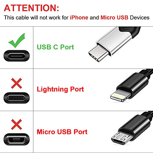 Deegotech Usb C Cable 10Ft, [2-Pack] Extra Long Nylon Braided Usb C Charger Cable Type C Charger Fast Charging Compatible With Samsung Galaxy S10 S9 S8 Plus Note9 8 And More (3M) #TOP1