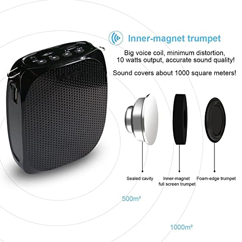 Mini altavoz con micrófono para profesores en excursiones y discursos 4