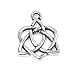 Silver Small Celtic Open Heart Charms TierraCast Pewter (2 Pcs)