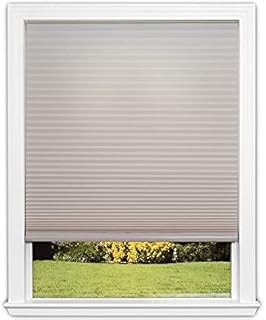 Redi Shade No Tools Easy Lift Trim-at-Home Cordless Cellular Light Filtering Fabric Shade Natural, 36 in x 64 in, (Fits windows 19 in - 36 in)