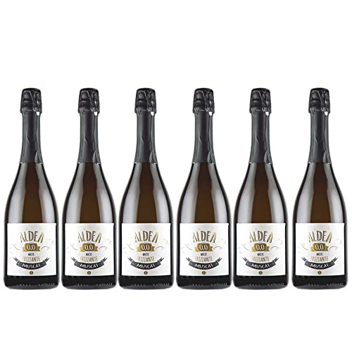 ALDEA 00 FRIZZANTE MUSCAT – Espumoso sin alcohol - 75 cl (PACK 6 BOTELLAS, 450 CL)