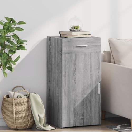 Brokky Aparador Madera Mueble Auxiliar de Cocina Muebles de Salon aparador Salon de ingeniería Gris Sonoma 45x42,5x93 cm / 846290