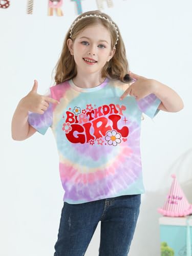 Birthday Girl Shirt Its Me Hi Im The Birthday Girl Its Me T-Shirts Kids Short Sleeve Tee Outfit 5-14 Year4