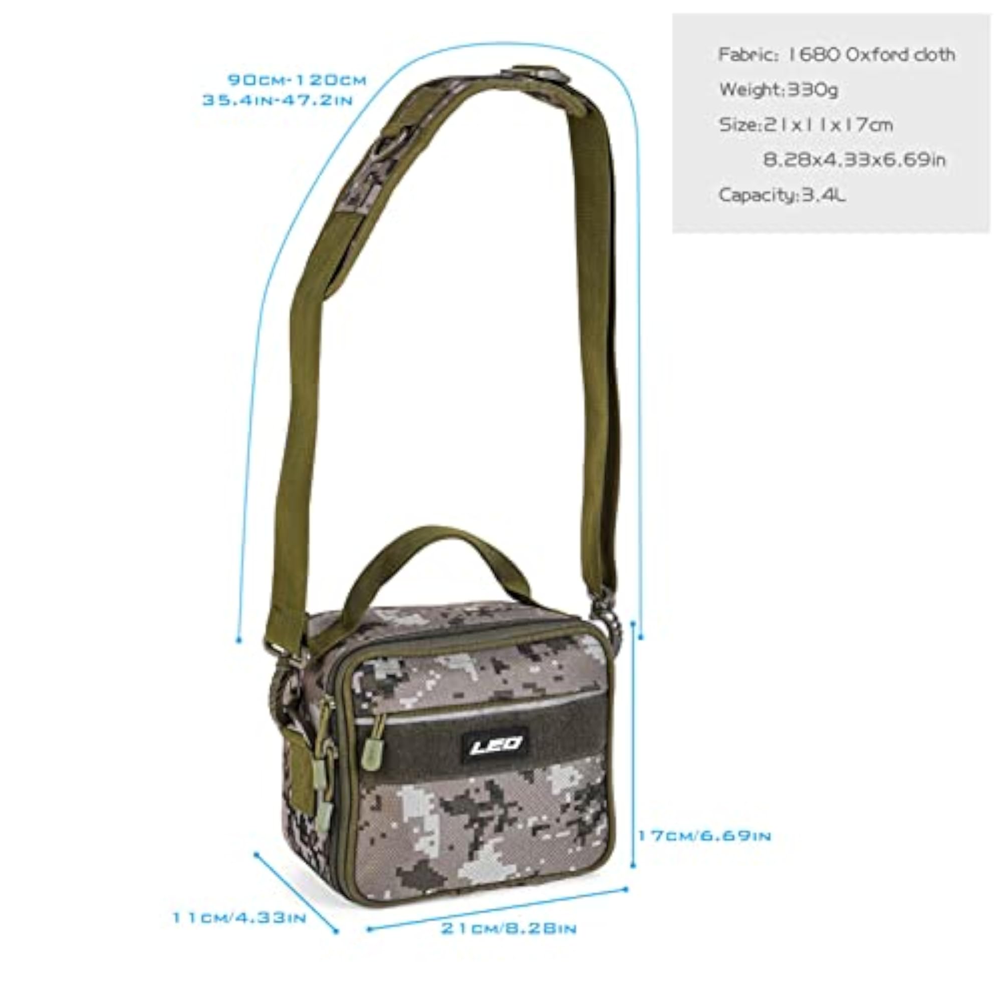 Water-Resistant Fishing Tackle Bag, Convenient Storage
