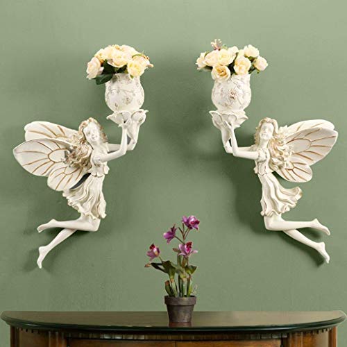 Cadeau de nouveauté sculpture murale blanche design fleur - 4